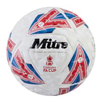 Mitre Match FA Cup Ballon de Football Blanc/Bleu/Rouge, 4, 63,5-66 cm