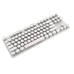 PC Keyboard, Simple and Generous Shortcut Function Keys Plug and Play External Keyboard with Vintage Round Hat for Home Office