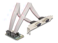 Delock - Seriell Adapter - Pci Express 1.2 Helt Minikort Låg Profil - Rs-232 X 2