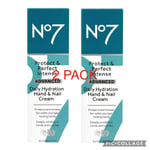 No7 Protect & Perfect Intense Advanced Hydration Hand & Nail Cream 75ml *2 PACK*