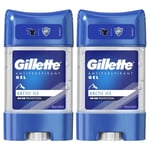 2 x Gillette Antiperspirant Gel Stick Deodorant 48H Protection Arctic Ice 70ml
