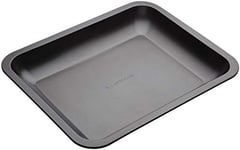 MasterClass 38 x 30.5 cm Roasting Tin with PFOA Free Non Stick, Robust 1 mm Thick Carbon Steel Sloped Open Roaster Tray