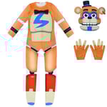 Festkläder för barn Five Nights Freddy Bear Cosplay Kostym Med Mask Pojkar Flickor Body Halloween Fancy Jumpsuits Z 7 7 150