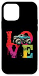 iPhone 12 mini Love Monster Truck - Vintage Colorful Off Roader Truck Lover Case