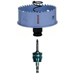 Bosch Professional Hole Saw Sheet Metal (Ø 73 mm) + 1x Power Change Plus Adapter (Socket 3/8" Hexagonal Shank, Incl. HSS-Co Drill Bit 7.15 x 65 mm)