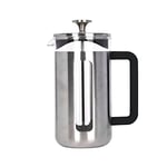 La Cafetière Pisa Brushed Stainless Steel Cafetière, Eight Cup, Silver, Gift Boxed