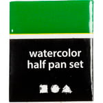 Art akvarellfärger, ½-pan, stl. 10x15x20 mm, klargrön, 1 st.