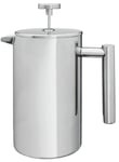 Habitat Double Walled 8 Cup 1000ml Cafetiere - Silver