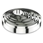 Lacor 68607 Emporte-Pièces Cercle à Tarte Rond 7 x 6 cm Inox 18 / 10