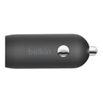 USB-C Car Charger 20W Power Delivery Fast Charge Compact Belkin Black