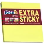 Notisblock Extra Sticky 76x76 90 Blad Neon Gul