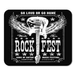 Mousepad Computer Notepad Office Rock Vintage Guitar Music Band Roll Country Tour Tee Home School Game Player Computer Worker Inch