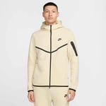 Nike Luvtröja Tech Fleece 24 FZ Vindjacka - Khaki/Svart, storlek Large