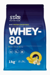 <![CDATA[Star Nutrition Whey-80 Myseprotein - 1 kg - Banana]]>