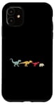 Coque pour iPhone 11 Dinosaure Ours Evolution Fun Paléontologie