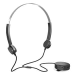 Bone Conduction Headphones 3.5mm Wired Headset Sound Pick-up AUX IN Black I4I2