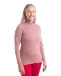 200 Oasis L/S Half Zip W Pink (L)