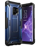 SUPCASE Unicorn Beetle Series Coque de Protection Hybride Transparente pour Samsung Galaxy S9 Version 2018 (Givre/Bleu)