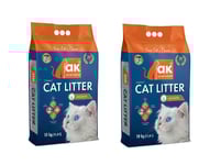AK - 2x Cat litter without scent  10 kg - Bundle