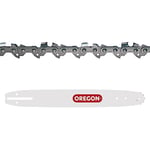 Oregon Saw Chain and Guide bar - 3/8" Low Profile, 52 Drive Links, 0.43 inch (1.1mm) and 14inch (35cm) A041 Mount bar for Bosch, Makita, Karcher, Dolmar, Echo, Worx and More