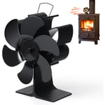 Ranipobo - Ventilateur de poele a bois 6 pales ventilateurs jumeaux de ventilateur de cheminee thermique