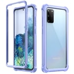 Dexnor Compatible with Samsung Galaxy S20 Plus S20+ 5G Case 6.7'' 360 Full Body Protection Cover Shockproof Bumper, Crystal Clear Anti-Scratch Ultra-Thin Back Panel, No Built-in Screen Protector- Blue
