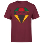 Creed DAME Diamond Logo Men's T-Shirt - Burgundy - XS