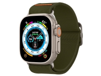 Spigen AMP05985, Klockarmband, Apple, Apple Watch Ultra (49mm) Apple Watch Series 8 / 7 (45mm) Apple Watch Series SE / 6 / 5 / 4 (44mm)..., Tyg, Nylon, Rostfritt stål, Zinklegering, 12,7 mm