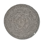 Classic Collection Merino ullmatta rund o240 cm Grey