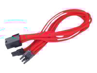 Silverstone 0.25M, 8P/Pci-E 8Pin(6+2), 0,25 M, Pci-E (6+2 Pin), Hane/Hona, Röd
