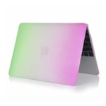 Apple Rainbow Macbook 12-inch Retina (2015) Case - Grön / Lila