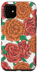 Coque pour iPhone 11 Rose Garden Flower Rose corail clair Motif faon