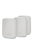 Netgear Orbi Wifi 6 Mesh System Ax1800 ( Rbk353) 1 Router With 2 Satellite Extenders