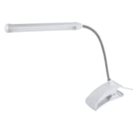 1pc Usb Led Light Clip-on Clamp Bed Table Study Desk Reading White