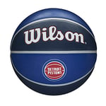 Wilson Basketball, NBA Team Tribute Model, DETROIT PISTONS, Outdoor, Rubber, Size: 7