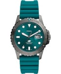 Fossil Mens Blue Dive Watch