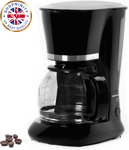 GEEPAS 1.5L Coffee Machine | 800W Espresso Cappuccino Maker - Permanent Filter