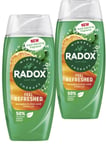 Radox Feel Refreshed 2in1 Shower Gel Eucalyptus & Citrus 225ml x 2