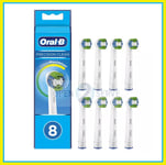 Genuine Braun Oral B Precision Clean Toothbrush Heads - Value Pack - 8 Heads