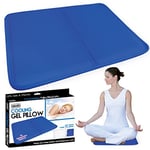 ASAB Cooling Gel Pillow for Relief of Migraine Headache Night Sweat Fever Pad Cushion Pillow Mat Absorbs Dissipates Heat - 30x40 Chill Mat/Laptop Pad Improve Quality of Sleep & Sleeping Temperature