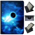 Fancy A Snuggle Planet With Rings Saturn In Blue Space Universal Faux Leather Case Cover/Folio for the Samsung Galaxy Tab 4 10.1 inch