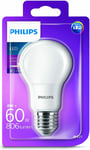 Philips Led E27 Edison Screw Light Bulb Frosted 8w (60w) Warm White