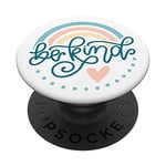 Be kind, white popsocket, rainbow, pink, yellow, blue JLZ049 PopSockets PopGrip: Swappable Grip for Phones & Tablets