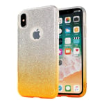Mobilskal Iphone X/xs Glitter Gold