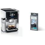 Siemens Electroménager Machine à café automatique connectée EQ. 700, Display iSelect, coffeeWorld, cappuccinatore flexible, Home Connect, acier inox, TQ705R03 Integral & Siemens TZ 80002 A