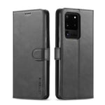 LC.IMEEKE Plånboksfodral till Samsung Galaxy S20 Ultra - Svart