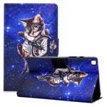 Samsung Galaxy Tab A7 Lite 8.7 fodral - Cat and Bike