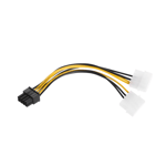 Pci-e Riser Card Graphics Converter Cable Molex 4 Pin To 8-pin