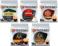 Tassimo Espresso Coffee Selection - Jacobs Espresso Classico/Gevalia Espresso/Ma