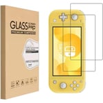 2x Härdat glas skärmskydd Kompatibell med Nintendo Switch Lite Transparent one size